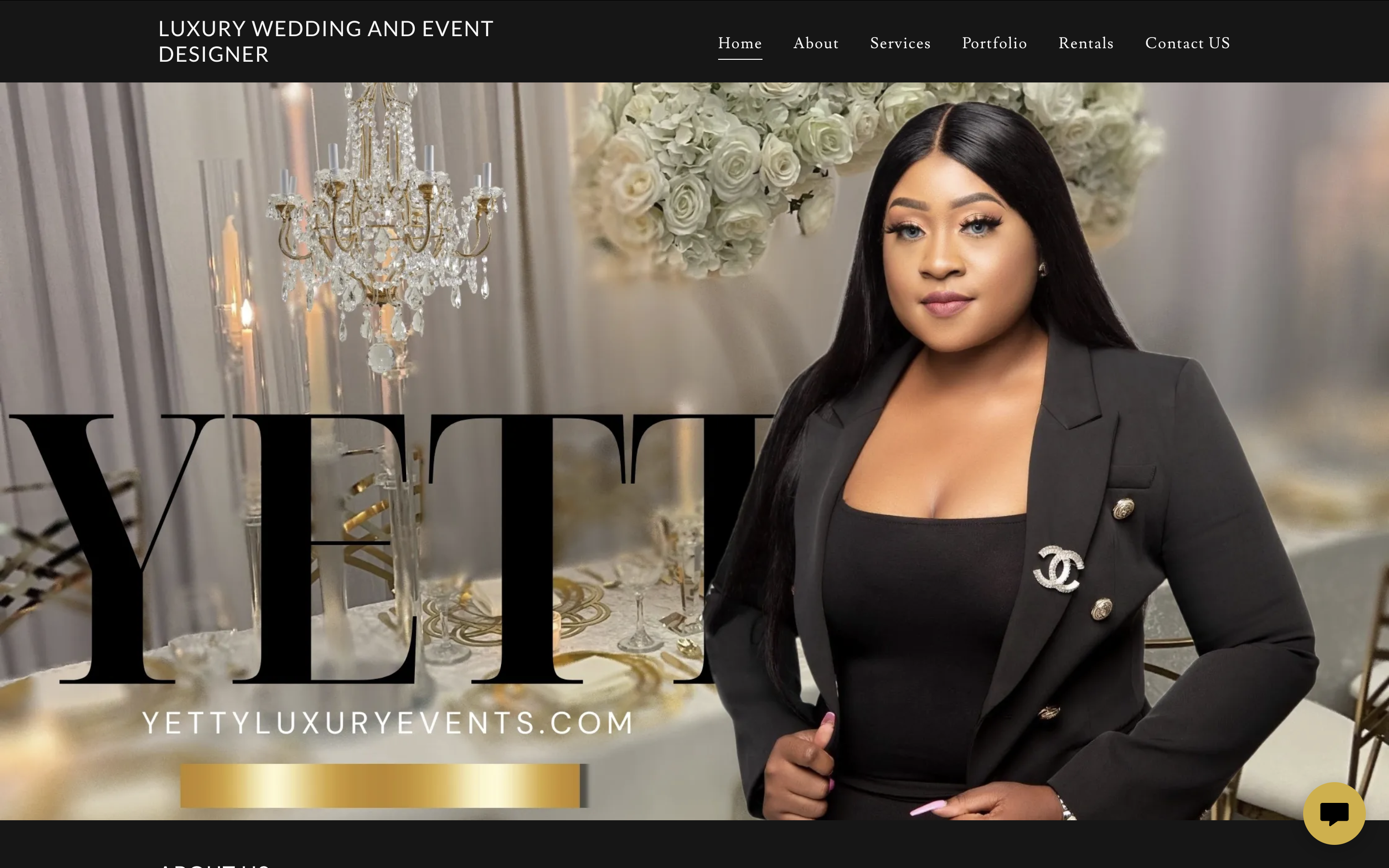 Yetty Luxury Events Design Preview